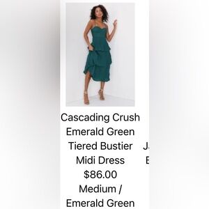 Lulus cascading crush dress